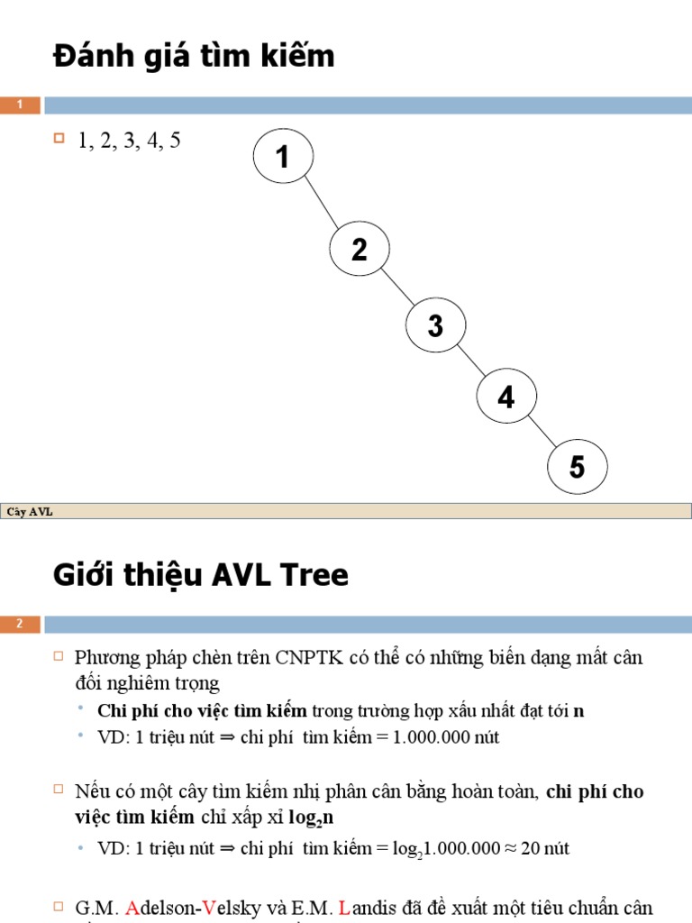 Đánh giá tìm kiếm 1 2 3 4 5: Cây Avl | PDF