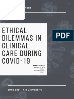 Ethical dilemmas in clinical care during COVID-19 (39