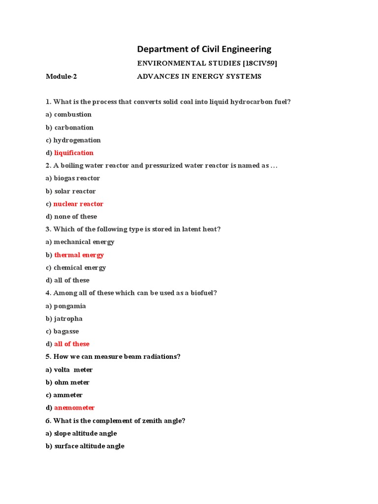 MCQ 18civ59 2nd IA PDF Hazards Fuels
