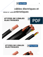 Types de Câbles Électriques Et Leurs Caractéristiques - Topcable