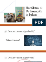 HFDST 4 de Financien in Balans