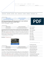 TCS Placement Papers PDF Download 2018 - 2019