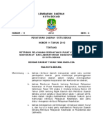 Retribusi Pelayanan Kesehatan Di Pusat Kesehatan Masyarakat Dan Laboratorium Kesehatan Daerah Di Kota Bekasi