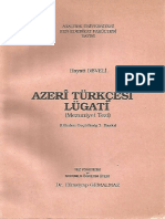 Hayati Develi - Azerî Türkçesi Lügati