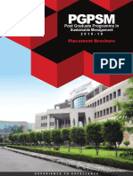PGPSM Final Placement Brochure