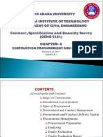 Addis Ababa University Civil Engineering Procurement Chapter