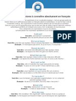 40 Mots Et Expressions À Connaître Absolument en Français - PDF