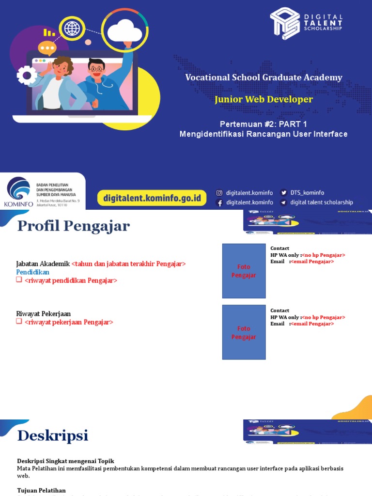 Pertemuan 02 - PART 1 Junior Web Developer VSGA DTS 2022 | PDF