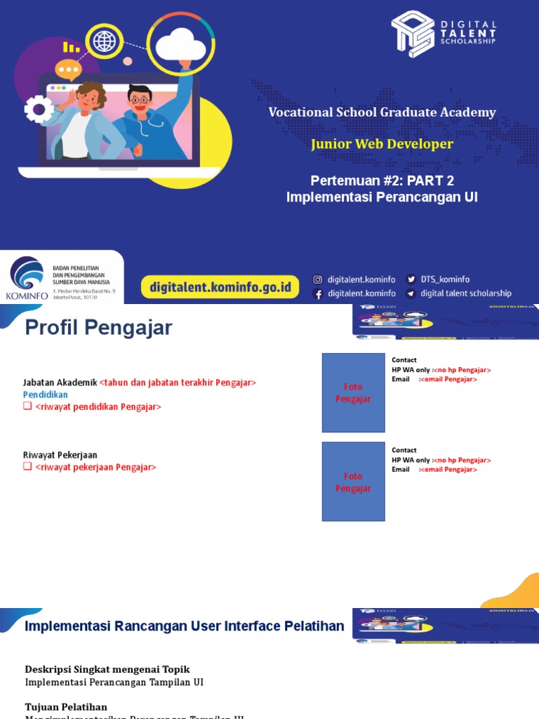 Implementasi UI untuk Pengembang Web Junior | PDF