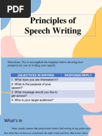 Principles of Speech Writing