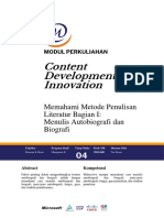 PERT 04 - Modul Content Development & Innovation - Menulis Autobiografi