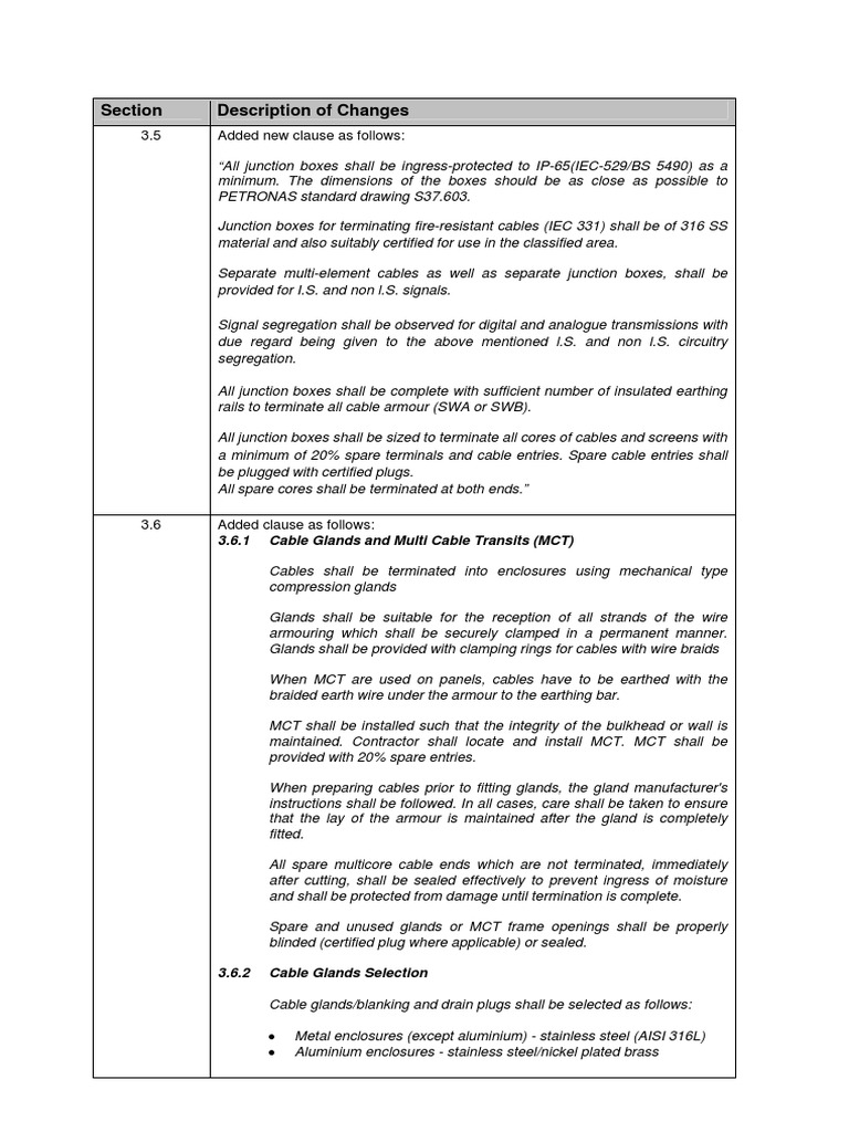 Junction Box and Cable Gland Standards | PDF | Wire | Electrical Connector