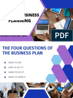 Steps in Business Planning