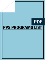 PPS (Python) Programs List