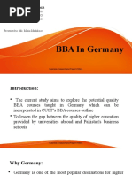 BBA in Germany