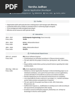 Varsha Jadhav CV