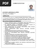 Er - Ahtesham Ahmed CV Oracle Apps Tech Consultant