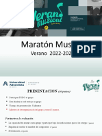 Maratón Musical - Verano 2022-2023