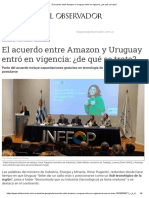 El Acuerdo Entre Amazon y Uruguay Entró en Vigencia - ¿De Qué Se Trata