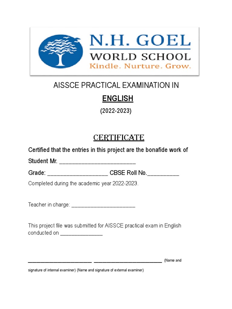 Certificate Of All Current Matters