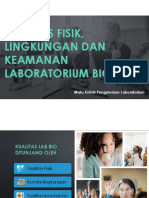 Fasilitas Fisik, Lingkungan Dan Keamanan Laboratorium Biologi