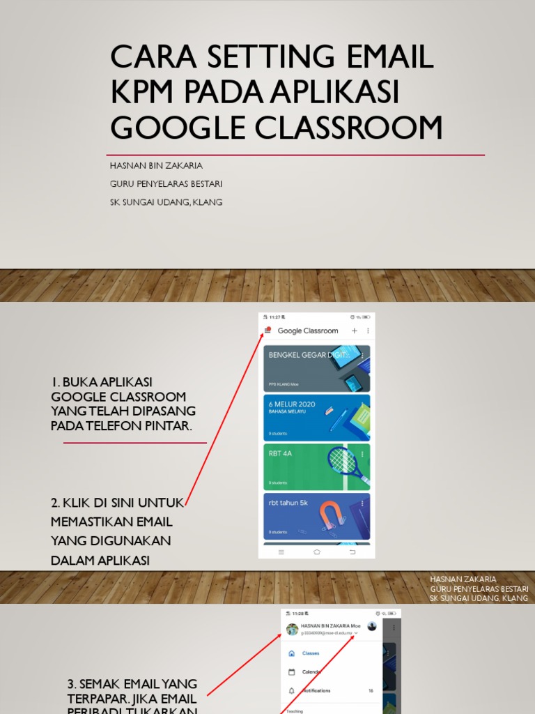 Cara Setting Email KPM Pada Aplikasi Google Classroom PDF