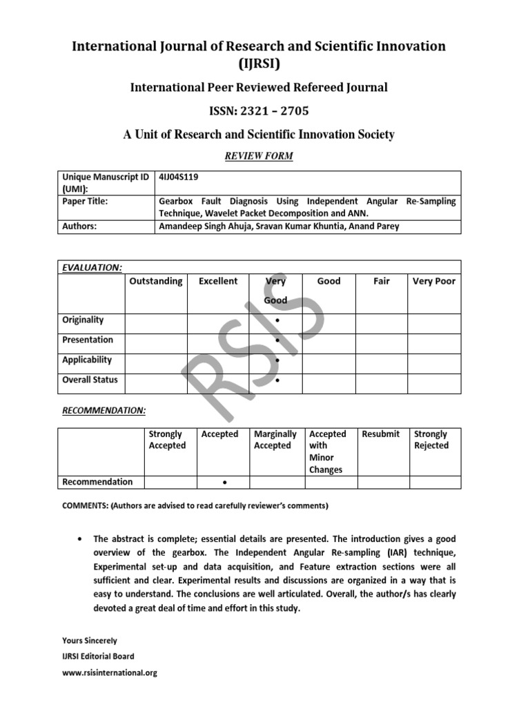 Gearbox Fault Diagnosis Using Vibration Signal Processing and Machine