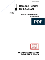 Barcode Reader For Kanban: Instruction Manual (Installation)