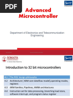 Advanced Microcontroller: Department of Electronics and Telecommunication Engineering