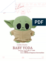 Baby Yoda Plush Sewing Pattern