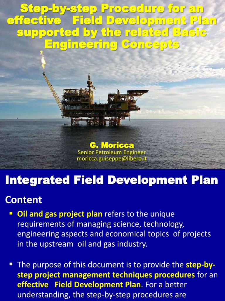 Step-by-Step Offshore Field Development Plan | PDF | Petroleum ...