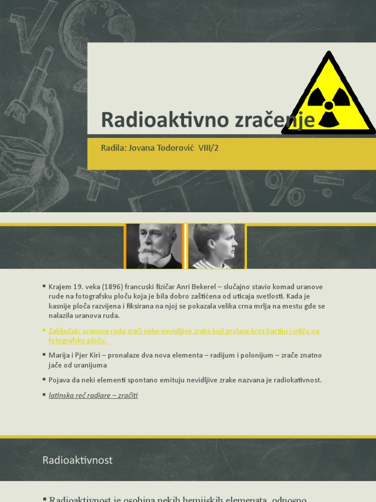 Radioaktivno Zračenje | PDF
