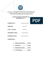 Assignment-3 Formal Writing Solution