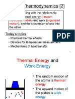 L 17 - Thermodynamics (2) : Today's Topics