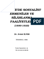 Erdal İlter - Türkiyede Sosyalist Ermeniler Ve Silahlanma Faaliyetleri (1890-1923)