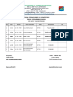 Jadwal Pemantapan TKR