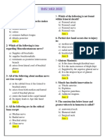 SMU MID 2022 Anatomy, Physiology, Microbiology, Pharmacology, Pathology, Histology and Biochemistry Questions