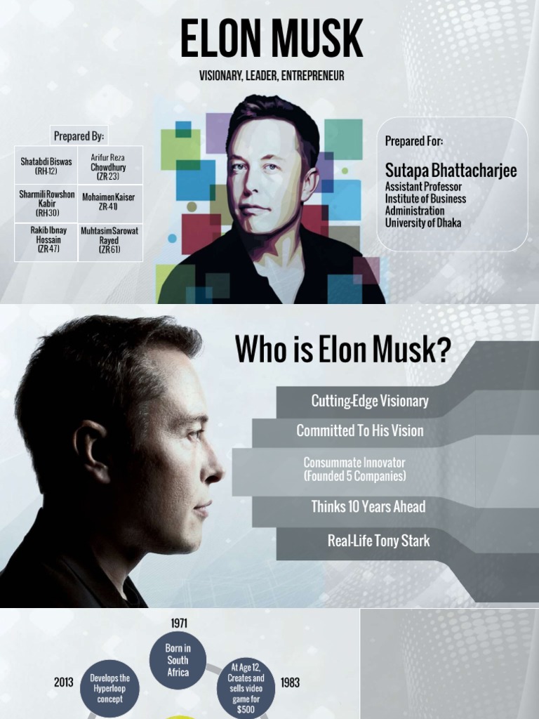 ELON AT A GLANCE intelligence overview