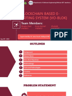 (VO-BLOK) Blockchain Based E-Voting System