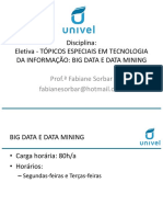 Aula 1 - Apresentação Big Data e Data Mining