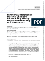 Science Education - 2004 - Barak - Enhancing Undergraduate Students Chemistry Understanding Through Project Based Learning