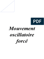 Mouvement Oscillatoire Forcé Cour