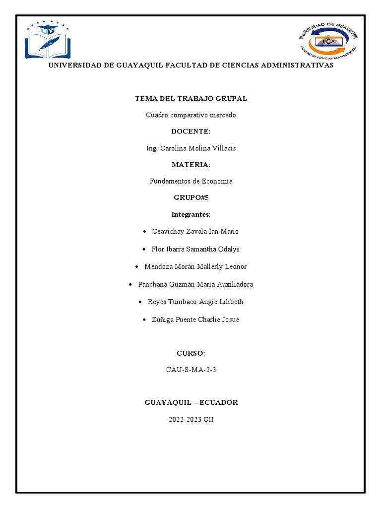 Cuadro Comparativo Mercado Pdf Mercado Economía Monopolio