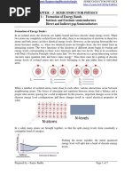 Semiconductor Physics Session 1 (Formation of Enery Bands)