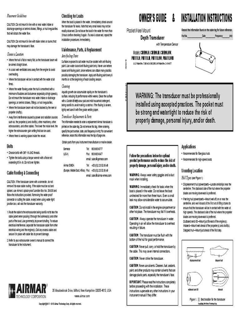 Cm599 Owners Guide PDF Manufactured Goods