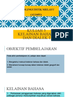 Tajuk 3 Kelainan Bahasa Dan Dialek 1