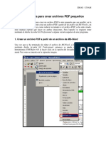 Guía Rápida para Crear Archivos PDF Pequeños: 1. Crear Un Archivo PDF A Partir de Un Archivo de MS-Word