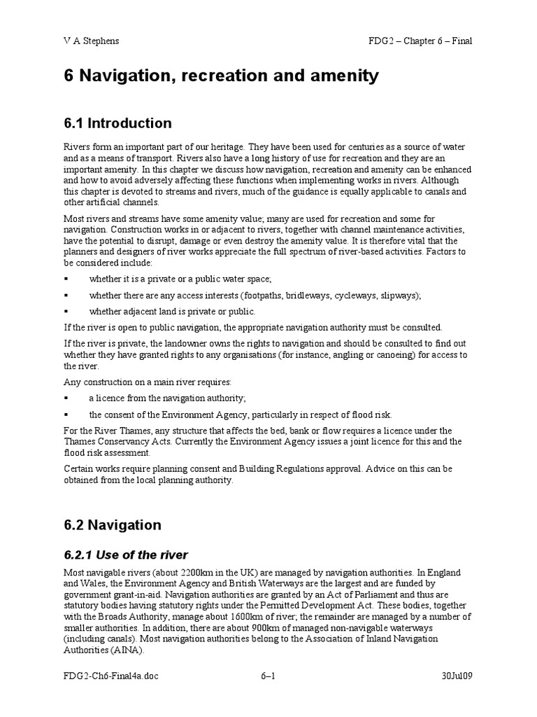 Fluvial_Design_Guide_-_Chapter_6.sflb | PDF | River | River Thames