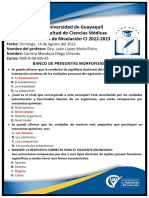 Banco de Preguntas Morfofisiología-Parcial 1-14-08-2022 - Carrera Diego