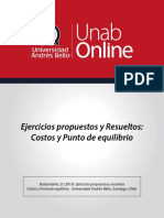 Análisis de costos y punto de equilibrio para empresa de muebles